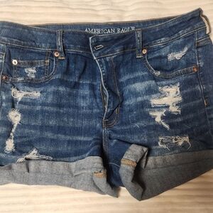 American Eagle Distressed Denim Shorts